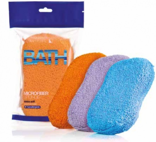 Burete pentru baie din microfibra pentru piele sensibila,Microfiber [4]