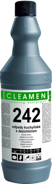 242 Solutie concentrata pentru desfundat tevi bucatarie, 1L [2]