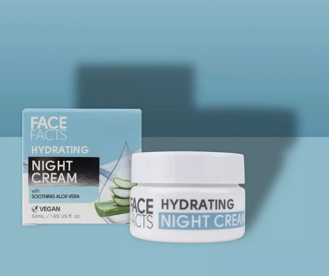 Crema de fata hidratanta de noapte cu Aloe Vera, 50 ml [3]