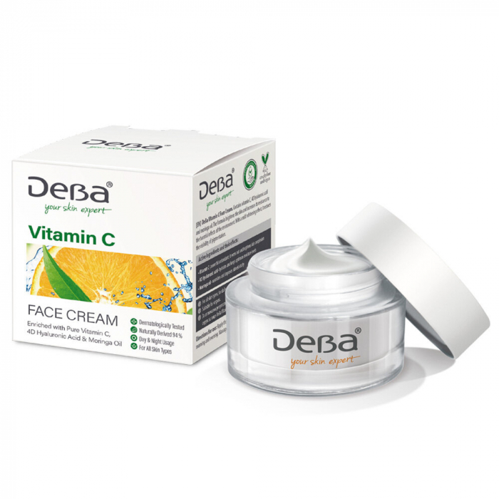 Crema de zi si noapte pentru fata ,cu vitamina C si acid hialuronic,50 ml [1]