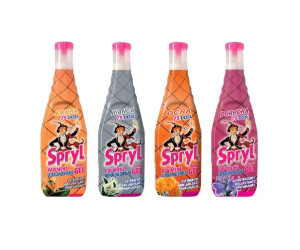 Detergent Gel pentru Pardoseli și Suprafețe,puternic parfumat,aroma Ocra,Spryl,750 ml [2]