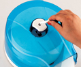 Dispenser hartie igienica jumbo,blue transparent,Vialli MJ1T [4]