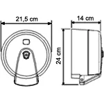 Dispenser hartie igienica jumbo,derulare centrala alb [5]