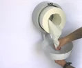 Dispenser hartie igienica jumbo,derulare centrala alb [3]