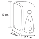 Dozator alb cu rezervor pt.sapun spuma ,500 ml,Vialli F5 [3]