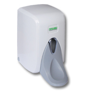 Dozator sapun lichid Vialli S5M, clapeta actionare cu cotul, 500ml, Alb [1]