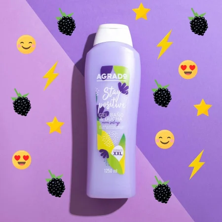 Gel de dus cu aroma de mure Stay positive 1250ml [2]