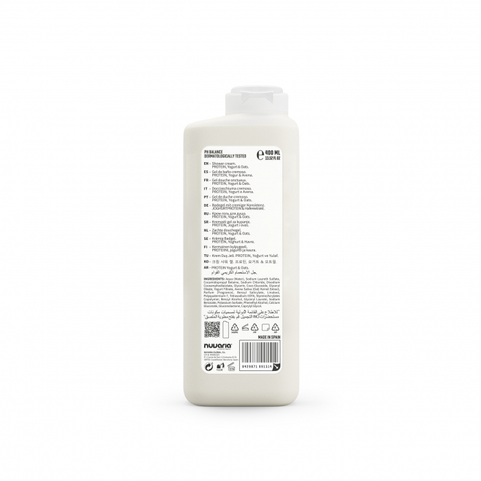 Gel de dus cu proteine Iaurt si Ovaz pentru piele sensibila, 400ml [2]