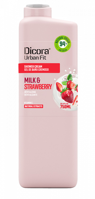 Gel de dus cu Vitamina B, lapte si capsuni, 750ml [1]