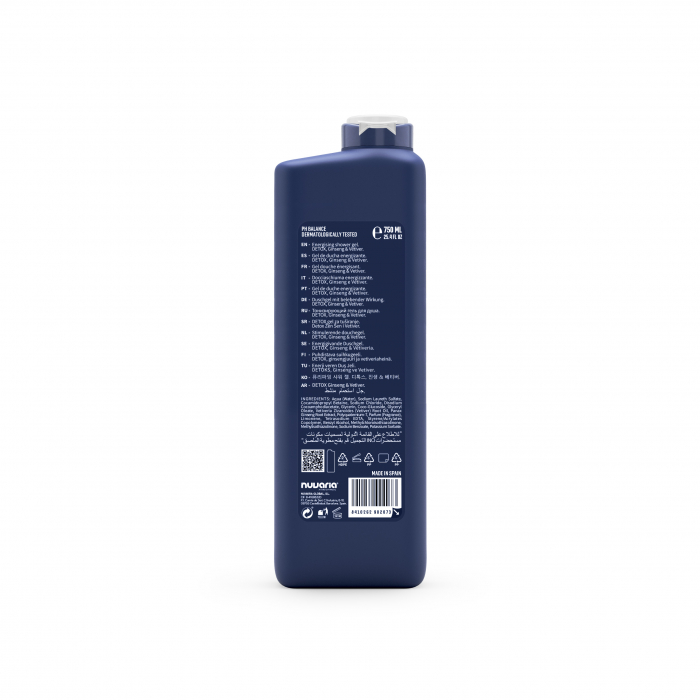 Gel de dus Energy cu vetiver si ginseng, 750ml [2]