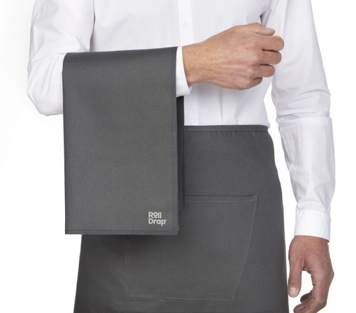 Laveta speciala de bucatarie, 100% bumbac, 40x64 cm, Gri, Roll Drap [4]