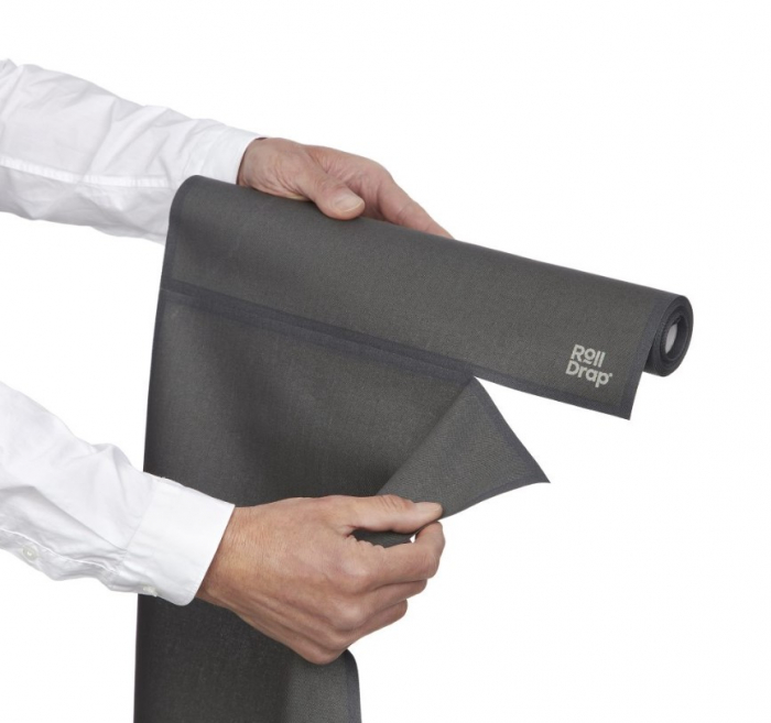Laveta speciala de bucatarie, 100% bumbac, 40x64 cm, Gri, Roll Drap [3]