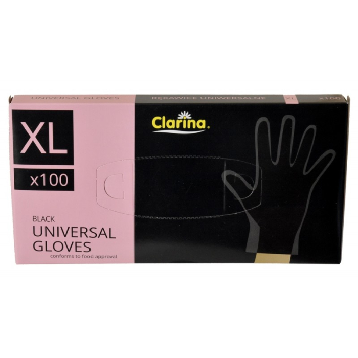 Manusi LDPE, marimea XL negre,100 buc/cutie [1]