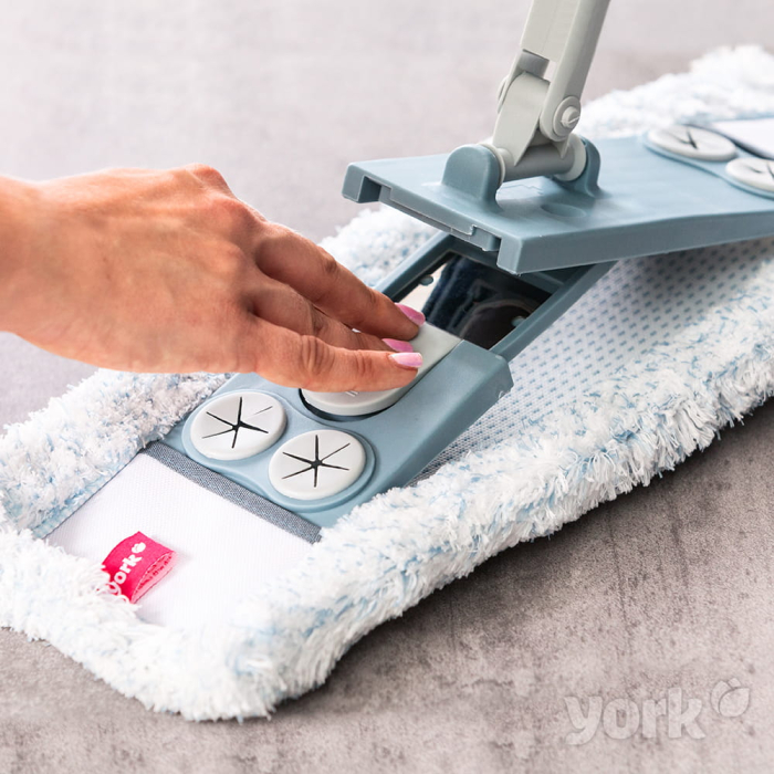 Mop plat din microbifra cu sistem magnetic si maner telescopic [3]