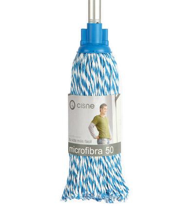 Mop umed de microfibra,alb-albastru 150g [1]