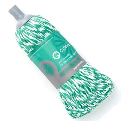 Mop umed de microfibra,alb-verde 150g [1]