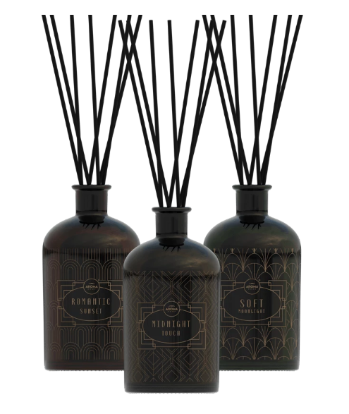 Odorizant cu bete de ratan, 750ml, Art Deco, Aroma Home [2]