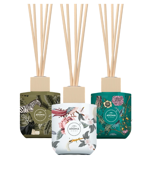 Odorizant cu bete de ratan, Jungle, 100ml, Aroma Home Wild [2]
