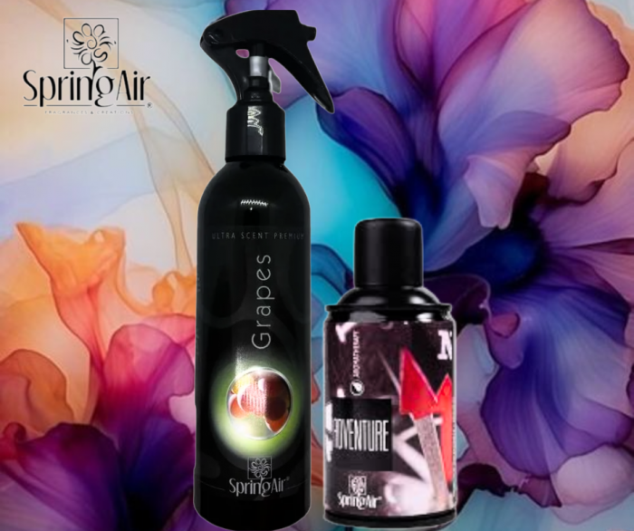 Pachet Odorizare Adventure/Grapes -Rezerva odorizanta 250ml+Odorizant ambiental 200ml [1]