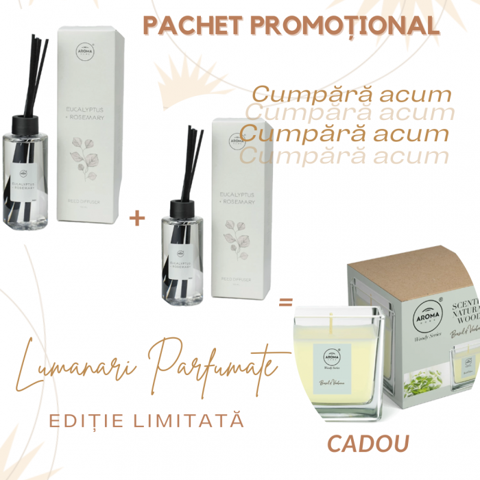 Pachet odorizare  Basil&Verbena + Eucalypt&Rosemary - Aroma Home [1]