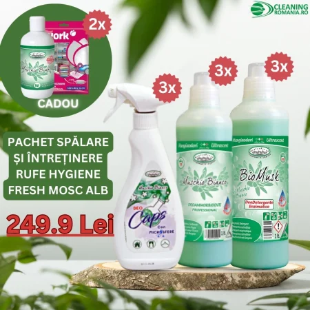 Pachet Spalare si Intretinere Rufe Hygiene Fresh- Mosc Alb 9 produse+3 cadou [2]