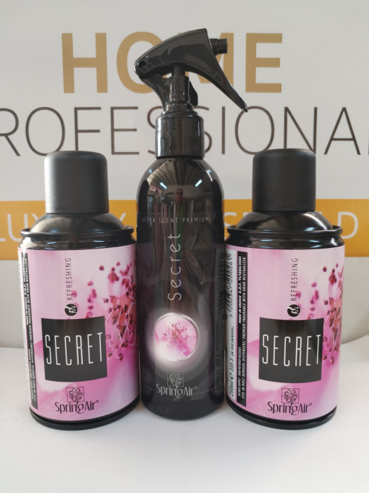 Pachet Spring Air 2 rezerve odorizante camera Secret + Odorizant ambiental 200ml Secret [1]