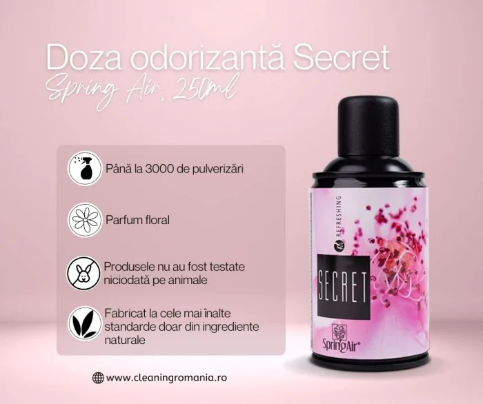Pachet Spring Air 2 rezerve odorizante camera Secret + Odorizant ambiental 200ml Secret [4]