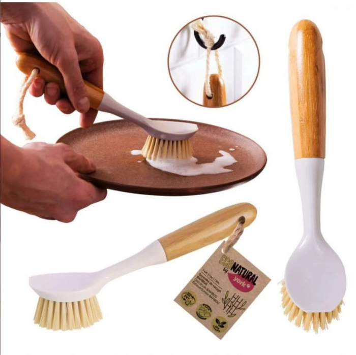 Perie pentru vase cu maner de bambus, Eco Natural [2]