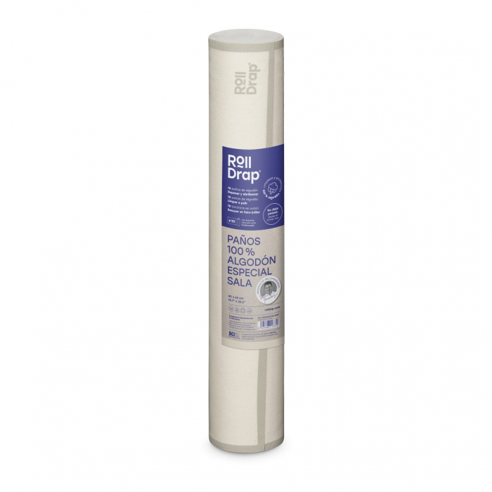 Rola lavete 100% bumbac 40x64 cm, cu margini Bej (10 buc) [1]