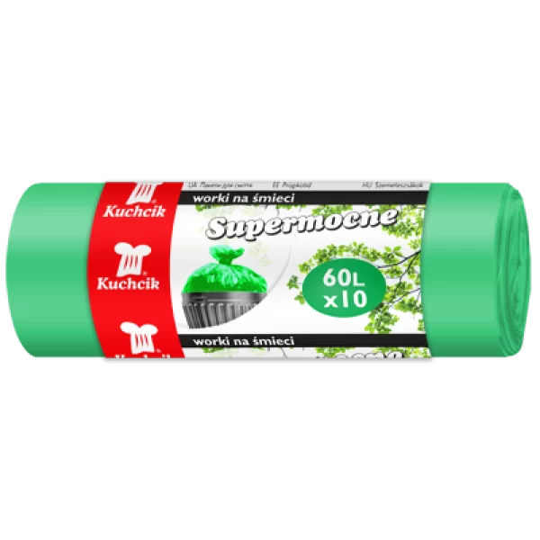 Saci menajeri,60l, verde,10 buc,super rezistenti [1]