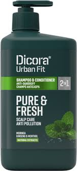 Sampon pentru par antimatreata Pure&Fresh 2 in 1, Moringa, Ginseng si Mentol 800ml [3]