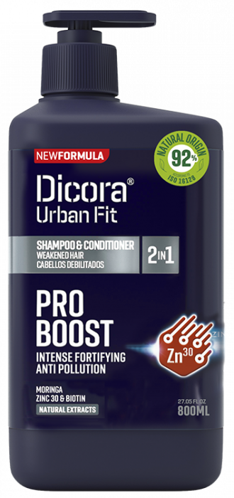 Sampon pentru par fortifiant Pro Boost cu extracte naturale Moringa, Zinc si Biotina 800ml [3]