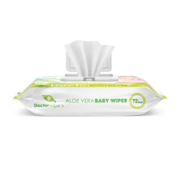 Servetele umede pentru ingrijirea copiilor ALOE cu capac, 72 bucati [3]