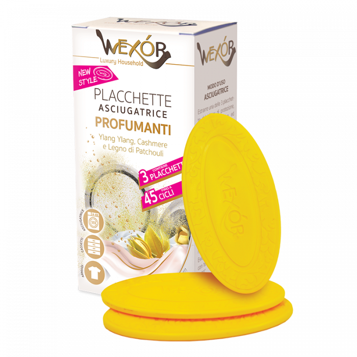 Set 2 x Plachete parfumate pentru uscatorul de rufe, 40g/buc, Ylang Ylang, Cashmere&Patchouli [1]