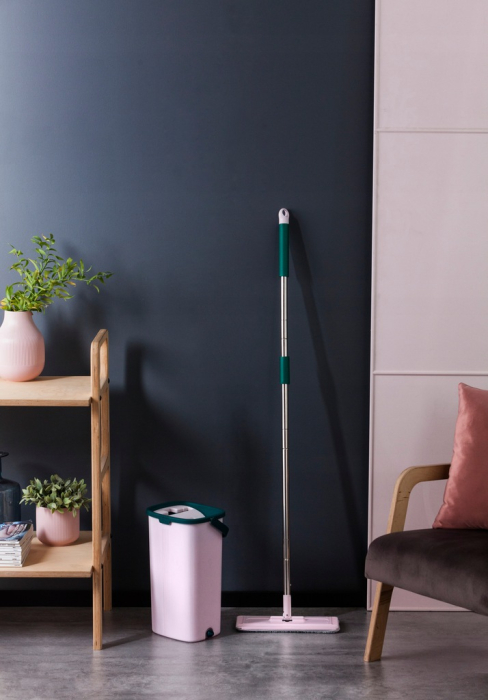 Set curatenie cu mop plat si galeata ingusta, Mop Handy York [2]