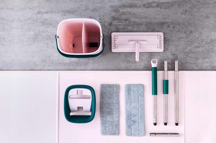 Set curatenie cu mop plat si galeata ingusta, Mop Handy York [3]