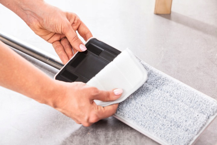 Set curatenie cu mop plat si galeata ingusta, Mop Handy York [6]