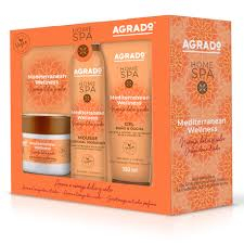 Set pentru ingrijirea corpului, Gel de dus 250 ml - Scrub corp 200 ml - Mousse de corp 200 ml, Home Spa Mediterranean Wellnes [1]