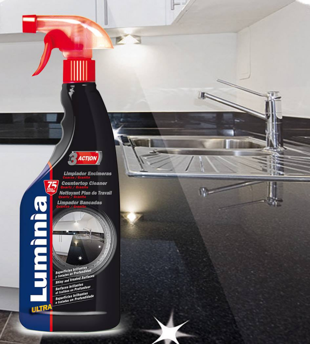 Solutie pentru curatarea si intretinerea suprafetelor de marmura si vetro ceramica, cu pulverizator, 750ml [3]