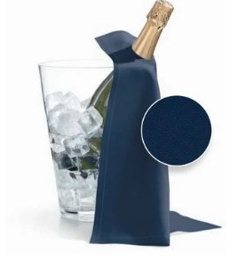 Suport din bumbac pentru  sticle de vin 40x40, 12 buc, Albastru Petrol [1]