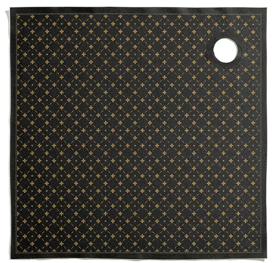 Suport din bumbac pentru sticle de vin 40x40, 12 buc, Lux Black [3]