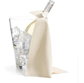 Suport din bumbac pentru sticle de vin 40x40, 12 buc, Natural [1]