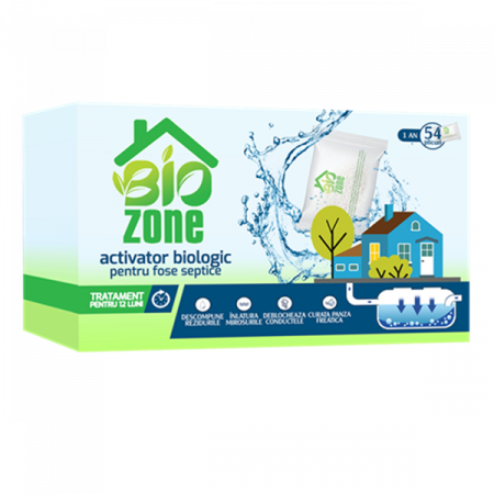 PRODUSE BRAND DAXI - Activator biologic pentru fose septice, 54 plicuri, tratament 12 luni