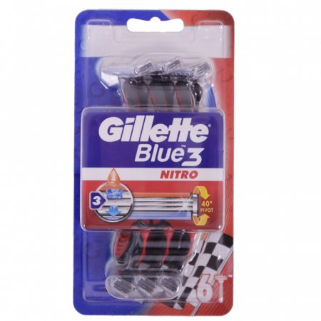 Cosmetice & Ingrijire Personala - Aparat de ras de unica folosinta Gillette Blue3 Nitro, 3 buc
