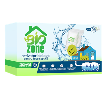 BIOACTIVATORI SI TRATAMENTE FOSE SEPTICE - Bioactivator fosa septica 1an, 54plicuri, 1350g
