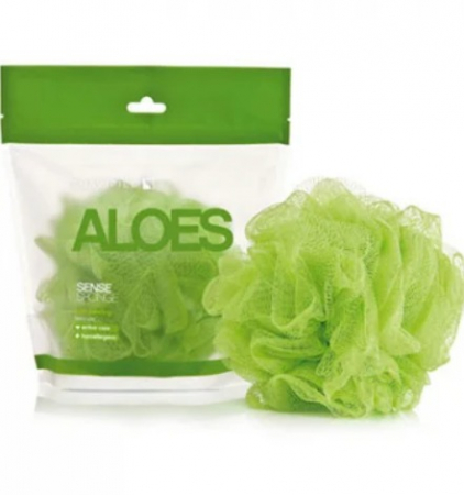 COSMETICE SI INGRIJIRE PERSONALA - Burete plasa verde pentru baie Aloe