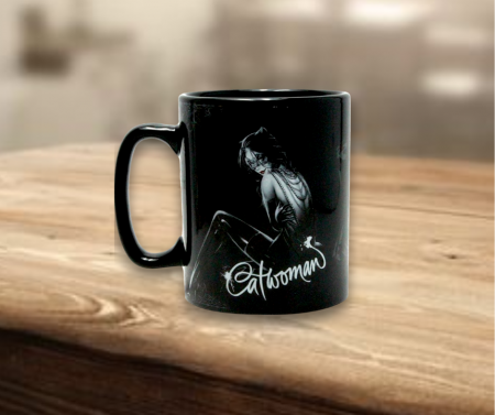 Home&Deco - Cana ceramica, Catwoman, 460 ml