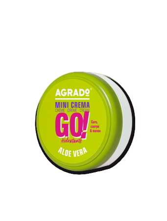 Lotiuni ,lapte,creme si uleiuri pentru fata si corp - Crema hidratanta pentru maini cu aloe vera  Mini Go, 50ml