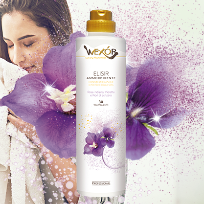 DETERGENTI RUFE SI INTRETINERE TEXTILE - Deobalsam de rufe cu microcapsule Violeta&Rosa Indiana 750ml