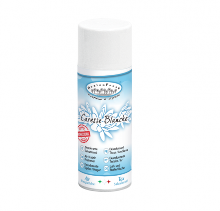 Neutralizare miros si odorizare textile,masini de spalat ,uscatoare rufe - Deospray neutralizare miros,  Caresse Blanche, 400ml, Hygienfresh